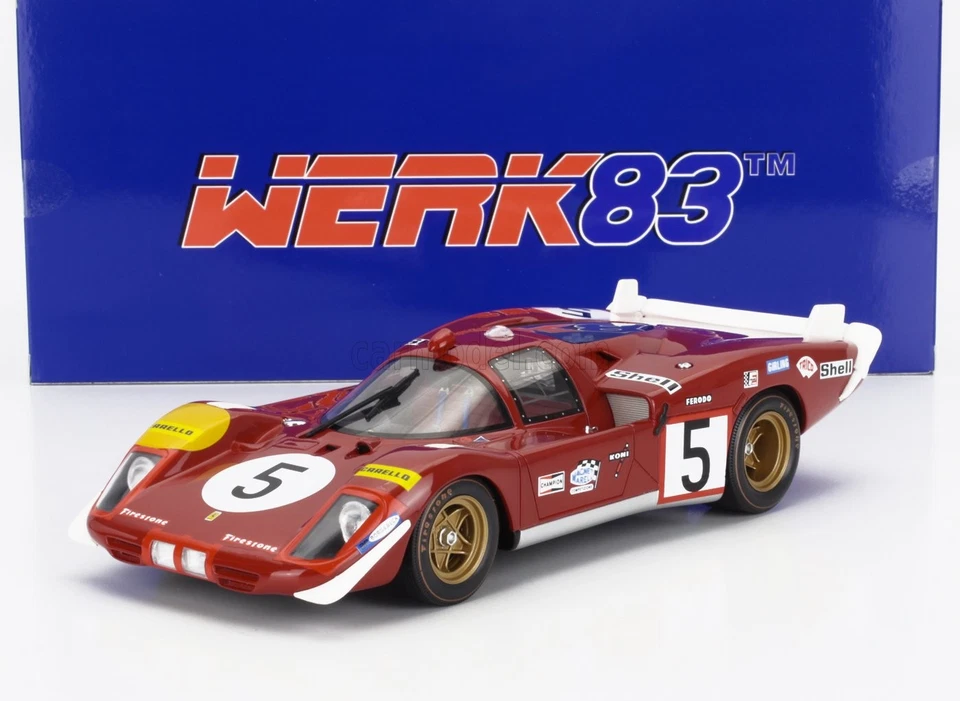 1/18 WERK83 - FERRARI - 512S 5.0L V12 LONG TAIL TEAM SEFAC SPA FERRARI W18053001