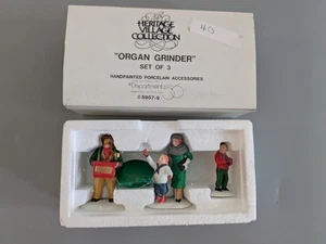 Juego de 3 molinillos de órganos Dept 56 Hertage Village en caja original - Imagen 1 de 6