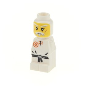 1x Lego Micro Figure Ninjago Sensei Wu White Toy Figure Board Game 3856 85863pb056