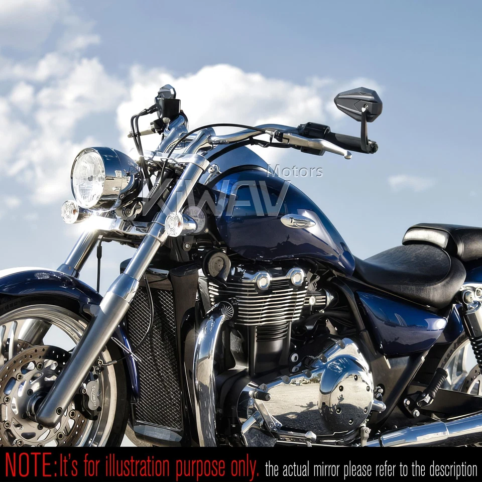 Espejos retrovisores 4Rizz negros para Triumph Scrambler refrigerados por aire Foto 1 de 4