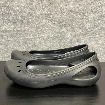 Crocs Kadee Womens Ballet Flats 10 Black Slip On Comfort Round Toe Lightweight - Image 1 of 4