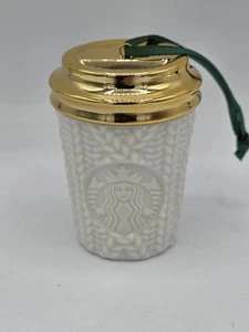 Starbucks Holiday 2016 Strickpullover Keramik Kaffeetasse Weihnachtsschmuck - Bild 1 von 3