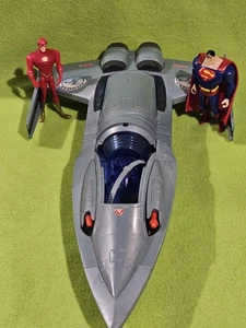 2003 DC Comics Justice League Mission Vision Speer 7 Düsenflugzeug & 2 Figuren!!! - Bild 1 von 9