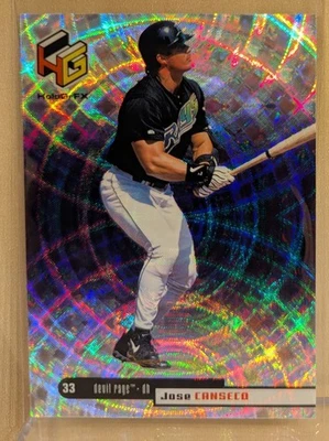 1999 Upper Deck HoloGrFX #55 Jose Canseco Refractor RARE HOLOFOIL BEAUTIFUL - Image 1 of 2