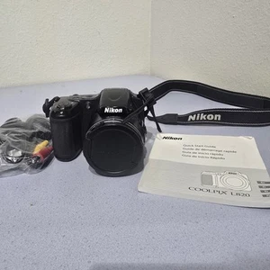 Nikon COOLPIX Nikon L820 16MP Bridge Digital Camera, Black Tested Works Great! - Picture 1 of 9