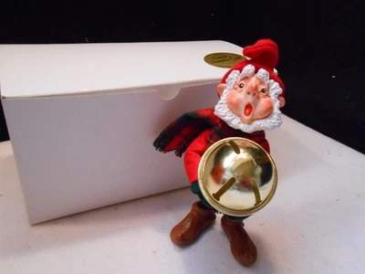 Simpich Character Dolls ELVES/ ELF "DING-A-LING"~ NIB ~holding a large gold bell - Image 1 of 4