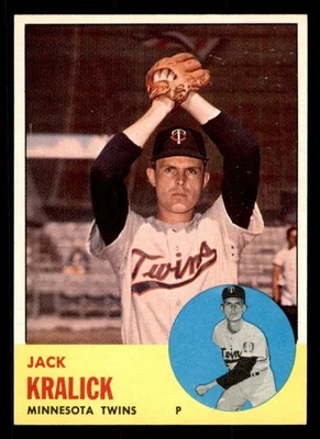 1963 Topps Baseball #448 Jack Kralick NM/MT *g2 - Image 1 of 2