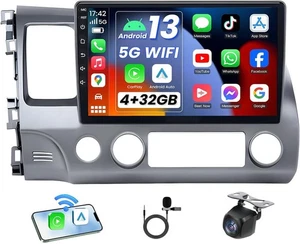 Pantalla táctil de 10,1" 8 núcleos 4G-32G Android 13 estéreo de coche para Honda Civic 2006-2011 - Imagen 1 de 9
