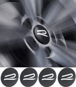 4x Original VW R Dynamique Enjoliveur Cache-Moyeu Jantes en Alliage 66mm R-Line - Photo 1 sur 1