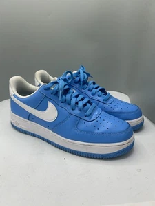 Nike Air Force 1 Low '07 DC2911-400 Zapatilla Hombre EE. UU. 11 Universidad Azul Blanco Logo - Imagen 1 de 11