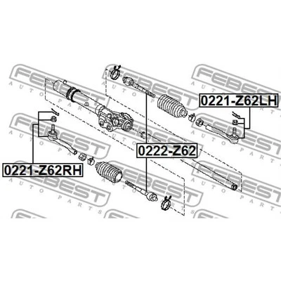 FEBEST Spurstangenkopf links passend für Nissan Patrol VI Y62 - Bild 1 von 2