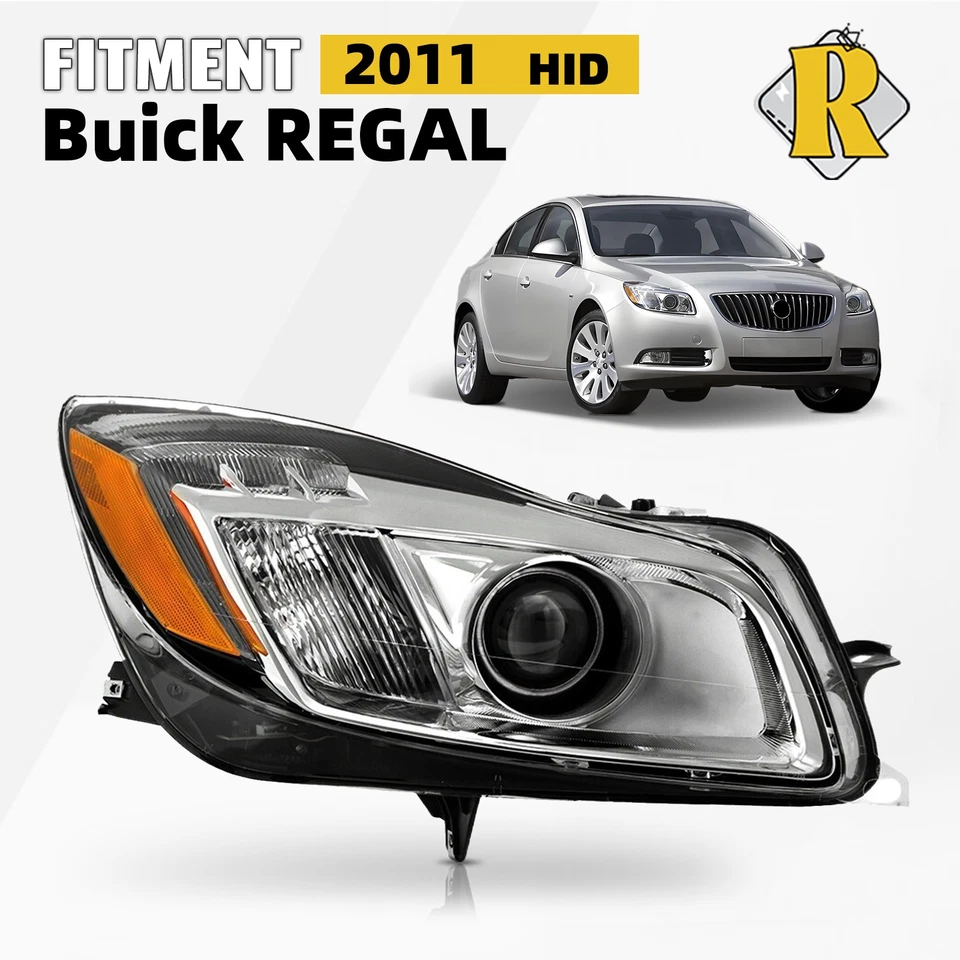 For 2011 Buick Regal HID/Xenon W/LED DRL Headlight Right Passenger Side Foto 1 de 4