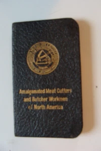 Official Due Book Amalgamated Meat Cutters Butcher Union Chicago 1950s - Picture 1 of 3