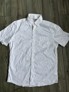Neu ohne Etikett - Faherty Herren Kurzarm Movement Shirt - Mist Sunburst blau/weiß Gr. M - Bild 1 von 7