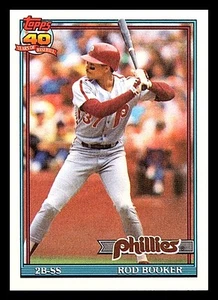 1991 Topps #186b Rod Booker Free Shipping - Picture 1 of 2
