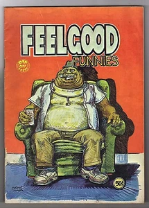 FEELGOOD FUNNIES #1 - FOOLBERT STURGEON STORY, ART & COVER - RIP OFF PRESS -1972 - Picture 1 of 2