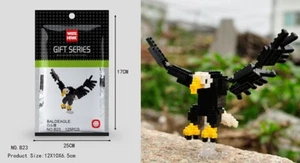 Bald Eagle Mini Building Bricks Set - 3D Puzzle - With Paper Manual - Picture 1 of 2