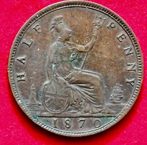 Half-penny 1870 - Picture 1 of 2