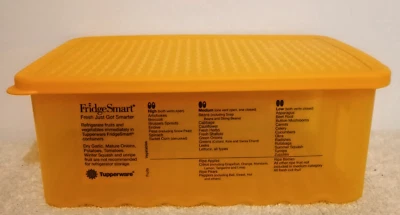 Contenedor crujiente de frutas y verduras Tupperware FrigeSmart tamaño 8x5x3 excelente estado Foto 1 de 4