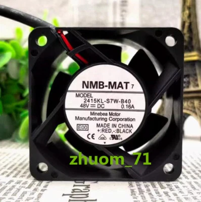 1PC NMB 2415KL-S7W-B40 DC48V 0.16A 6038 6cm high wind cooling fan - Image 1 of 4