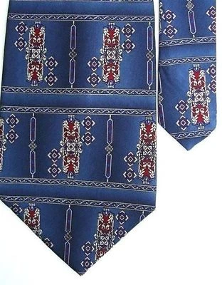 Corbata Alexander Lloyd Hombre Seda Novedad Cuello Azul 4" x 63" Foto 1 de 2