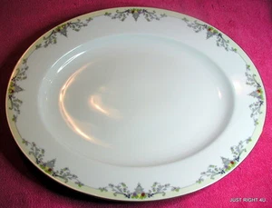 PT Tirschenreuth (Golden West Pat #4248) 14 1/8" OVAL PLATTER Exc - Picture 1 of 3