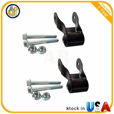 Grillete de resorte de hoja trasera de 2 piezas para Chevrolet Cheyenne Silverado 1500 2015-2019 Foto 1 de 4