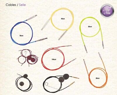 Cable De Aguja Knit Pro Color / Cable Con Llave Y Tapas Finales Todas Las Longitudes • 2.95€