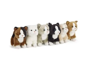 Gato Pequeño Peluche Suave Juguete - 13cm - Naturaleza Viva - 6 Colores Lindo NUEVO - Imagen 1 de 7