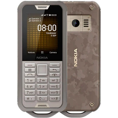 Nokia 800 Tough 4G Dual SIM 4GB GSM Unlocked KaiOS Rugged classic Phone - Image 1 of 4