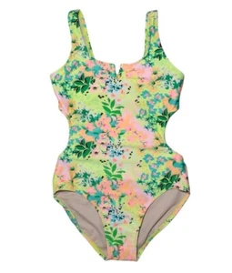Art Class Girls Floral Print One Piece Swimsuit, Size M (8), NWT. - Picture 1 of 9