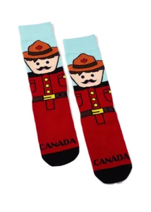 Main And Local Canadian Mountie Cotton Crew Socks One Size - Bild 1 von 6
