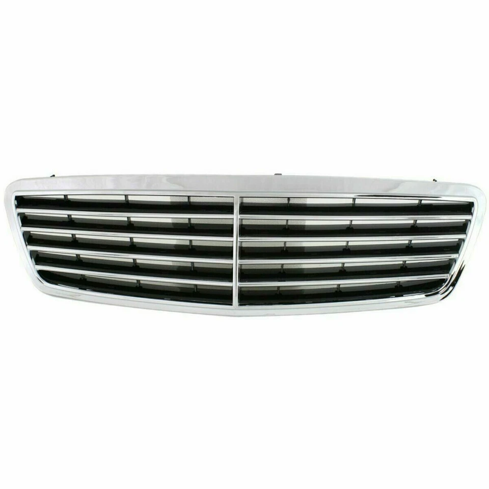 Chrome Black Grille For 2001-2007 Mercedes Benz C-Class Sedan Wagon MB1200143 Foto 1 de 4