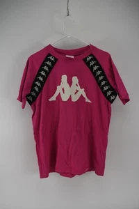 Kappa 222 Banda Mens Pink Short Sleeve Logo T-Shirt Size M - Picture 1 of 4