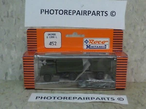 Roco Minitanks 1/87 Modern German Unimog U1200L 4x4 Truck w/Trailer Lot #6843© - Picture 1 of 3