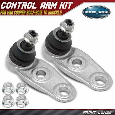 2 piezas rótula inferior delantera izquierda y derecha para Mini Cooper 2007-2015 a nudillo Foto 1 de 4