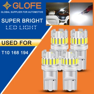 4Pcs T10 LED License Plate Light Bulbs 6000K Super Bright White 168 2825 194 - Picture 1 of 6