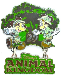 2018 - Prendedor comercial Disney's Animal Kingdom - 20 aniversario Mickey y Minnie - Imagen 1 de 2