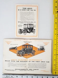 Centro de anuncios impresos automotrices para vehículos eléctricos Argo Spread + página de publicidad 1913 - Imagen 1 de 12
