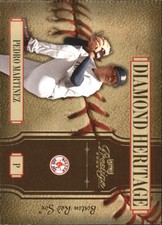 2005 Playoff Prestige Diamond Heritage Red Sox Baseball Card #1 Pedro Martinez