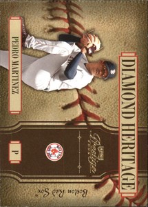 2005 Playoff Prestige Diamond Heritage Red Sox Baseball Card #1 Pedro Martinez