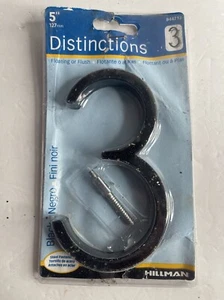 Hillman Distinctions 5 in. Black Metal Screw-On Number 3, Open - Picture 1 of 2