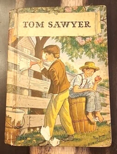 Tom Sawyer by Samuel Clemens Rand McNally 1938 Illustrated Hardcover Book - Picture 1 of 7