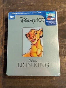 The Lion King 100th Anniversary Steelbook (4K UHD+Blu-ray+Digital) Sealed - Foto 1 di 6