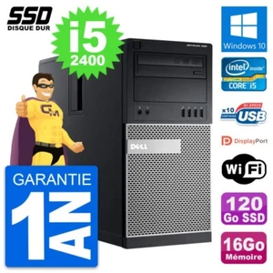 PC tour DELL OptiPlex 990 Intel Core i5-2400 RAM 16Go SSD 120Go Windows 10 Wifi - Bild 1 von 6