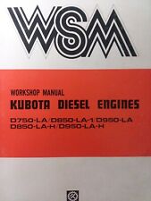 Kubota D750 D850 D950 Diesel Engine Major Overhaul Repair Service Manual B5200