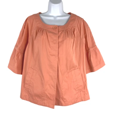 Talbots Jackie Fit Jacket Size 14W Coral Peach Cotton Spandex NWT CJ-1551 - Image 1 of 4