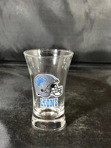 DETROIT LIONS TALL SHOT GLASS HELMET LOGO Cover