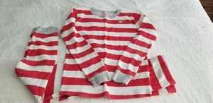 Carter's Red/White Stripe Christmas Pajamas - size 14 - Picture 1 of 2