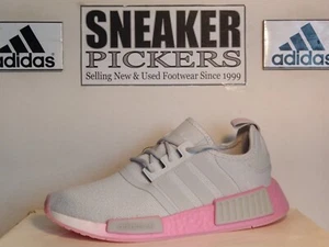 Adidas Women's NMD R1 Running - GW9462 - Size: 8 - Grey / Pink / White - NEW ! - Picture 1 of 18